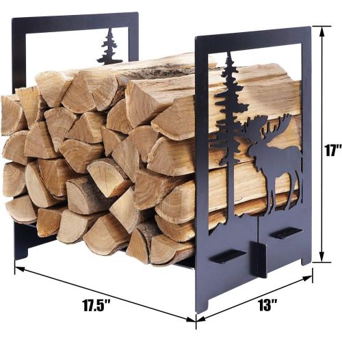  INNO STAGE Firewood Holder Storage Carrier Log Fire Wood Racks Outdoor Indoor Pluggable Slots Fire Pit Wood Burning Stove Accessories Elk