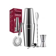 [아마존베스트]INNOPLUS Cocktail Shaker, Martini Shaker, Drink Shaker, Cocktail Shaker Set 12 Piece, Boston Shaker Bar Set, Cocktail Strainer, Bar tools, Bartender Kit Gifts, Stainless Steel Double Measur