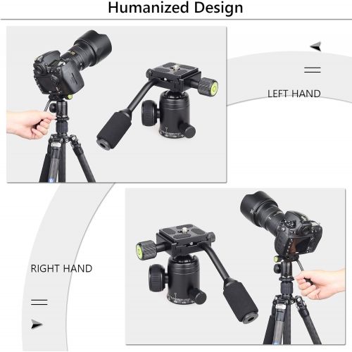  [아마존베스트]Ball Head with Handle All Metal CNC Panoramic Tripod Ball Head Camera Mount INNOREL Ball Head with Two Quick Release Plates for Tripod, DSLR, Camcorder, Telescope，Max Load 22lbs/10