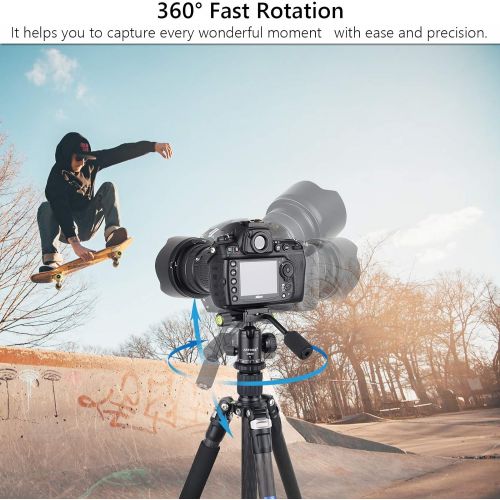  [아마존베스트]Ball Head with Handle All Metal CNC Panoramic Tripod Ball Head Camera Mount INNOREL Ball Head with Two Quick Release Plates for Tripod, DSLR, Camcorder, Telescope，Max Load 22lbs/10