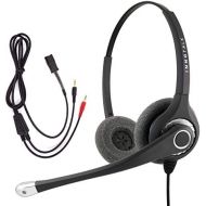 InnoTalk Analog PC Headset fit to Sound card in Computer - Sound forced Phone headset + PC Sound Card Headset Adapter