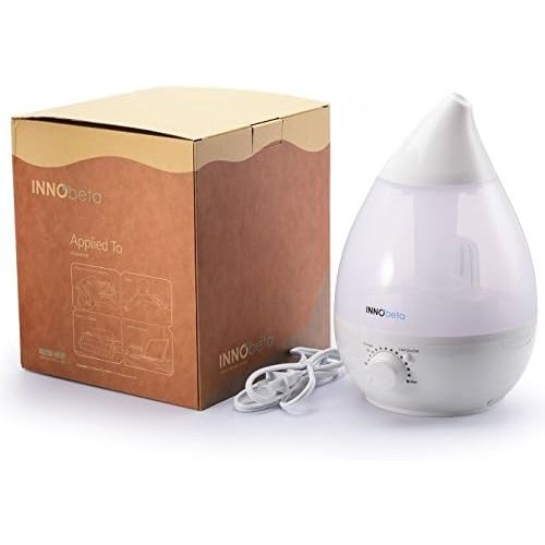  [아마존베스트]InnoBeta 2.4 Litres Ultrasonic Humidifier Cool Mist with Filter for Babies, Children, All Night Through, Quiet, Automatic Switch Off, Durable, 7 Colour LED Lights (up to 35m²)