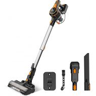 INSE Cordless Vacuum Cleaner, 23Kpa Strong Suction Stick Vacuum with 45min Max Long Runtime, Extra Large Dustbin, 250W Powerful Brushless Motor, Ultra Quiet Lightweight Vacuum Clea