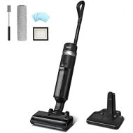 INSE Wet Dry Cordless Vacuum Cleaner, Lightweight Cordless Vacuum and Mop for Hard Floors Wet-Dry Cleaning, Up to 35mins Runtime Upright Vacuum with Self-Cleaning, LED Display and
