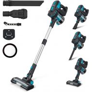 INSE Cordless Vacuum Cleaner, Powerful Stick Vacuum 6-in-1 Up to 40min Runtime, Lightweight Cordless Stick Vacuum with 2200mAh Rechargeable Battery, Vacuum Cleaner for Hardwood Flo