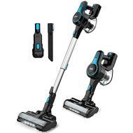 INSE Cordless Vacuum Cleaner, Lightweight 6 in 1 Stick Vacuum with Powerful Suction, Cordless Vac Up to 45min Runtime, for Hardwood Floor Carpet Pet Hair-N5 Blue