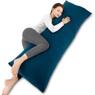 [아마존핫딜][아마존 핫딜] INSEN 55in Body Pillow-Full Body Pillow- Long Side Sleeping Body Pillow for Adult and Pregnancy-with Removable Body Pillow Cover (Navy Blue)