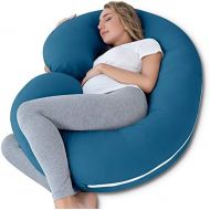 [아마존베스트]INSEN Pregnancy Body Pillow with Jersey Cover,C Shaped Full Body Pillow for Pregnant Women