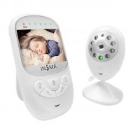 Baby Monitor with Digital Camera, INSMA 2.4 Video LCD Display, Infrared Night Vision, Temperature Monitoring, 960 ft Range Rechargeable Battery, Two Way Talkback Function and Lulla