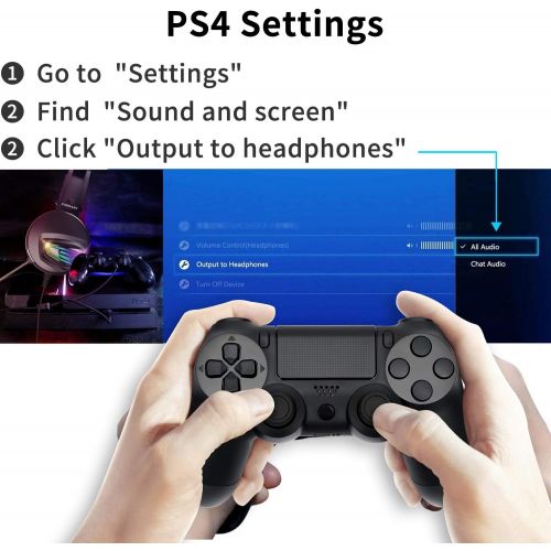  [아마존베스트]INSMART PS4 Headset, PC Gaming Headset Also for Nintendo Switch, Xbox One & Laptop, 3.5 mm PS4 Headphones with Microphone, Surround Sound System & Extra 3.5 mm Y-Jack Adapter