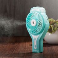 [아마존 핫딜]  [아마존핫딜]INSTEN Insten Portable Misting Handheld Fan, Mini Cool Mist Personal Humidifier w/USB Rechargeable Battery, Powerful Water Spray Cooling Electric Fan for Travel Outdoor Camping Music Fest