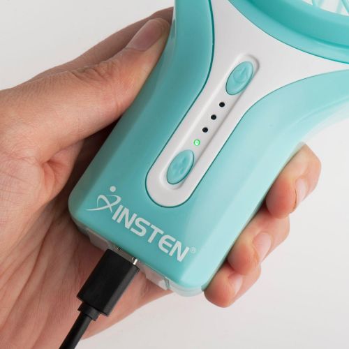  [아마존 핫딜]  [아마존핫딜]INSTEN Insten Portable Misting Handheld Fan, Mini Cool Mist Personal Humidifier w/USB Rechargeable Battery, Powerful Water Spray Cooling Electric Fan for Travel Outdoor Camping Music Fest