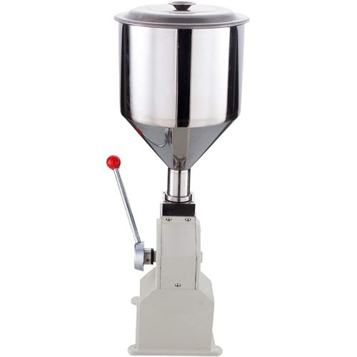  INTBUYING A03 Manual Liquid Filling Machine Manual Paste Liquid Filling Machine Bottle Filler Stainless Steel for Cream Paste Shampoo Cosmetic 5-50ml