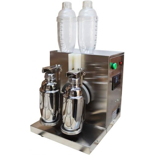  [아마존베스트]Intbuying Bubble Boba Milk Tea Shaker Machine Stainless Steel Double-Cup Auto for Restaurant 110V#134499