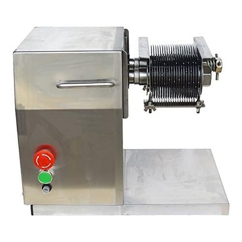  [아마존베스트]INTBUYING 110V Stainless Steel Meat Cutting Machine Meat Slicer QX 550W 3mm Blade 250Kg/Hour Type 2