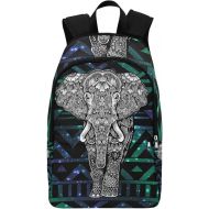 InterestPrint Galaxy Aztec Elephant Casual Backpack College School Bag Travel Daypack