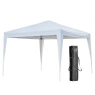 INTERFUN CAT 3m X 3m / 10 X 10ft Blue White Khaki 2 Door 2 Window Practical Waterproof Folding Tent …