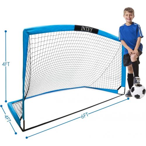 [아마존 핫딜] [아마존핫딜]INTEY Soccer Goal Portable Soccer Nets with Carry Bag for Games and Training for Kids and Teens- Sizes 66x33