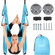 [아마존 핫딜] INTEY Aerial Yoga Flying Yoga Swing Yoga Hammock Trapeze Sling Inversion Tool for Gym Home Fitness (with Ceiling Anchors)