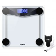 INTEY Weight Scale Digital Scale Convert kg to lbs Bathroom Scales Tempered Glass 400 lbs Bonus...