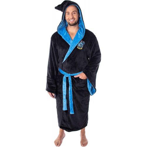  할로윈 용품INTIMO Harry Potter Adult Fleece Plush Hooded Robe - Gryffindor, Slytherin, Ravenclaw, Hufflepuff, Hogwarts