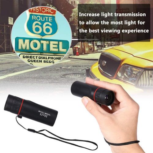  [아마존베스트]INTVN Mini 30 x 25 HD Optical Monocular Low Night Vision Portable Focus Telescope Zoom 10X Area for Travel Hunting