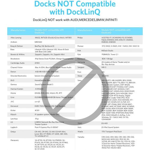  INVERY DockLinQ Pro Bluetooth 5.0 Adapter Receiver for Bose Sounddock and 30 pin iPod iPhone Music Docking Station