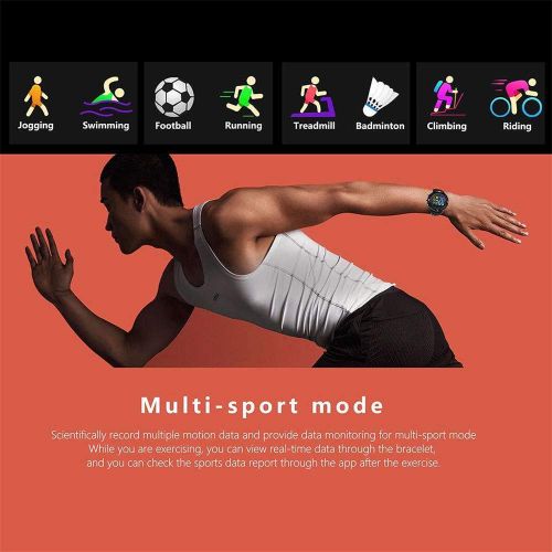 INorton Activity Tracker IP68 Waterproof Sport Smart Watch with GPS,Fitness Tracker Heart Rate&Sleep Monitor, Calories Counter,Message Call Reminder