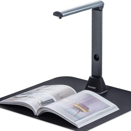  iOCHOW S3 Book Scanner & Document Camera: 17 MP High Resolution Flatten-Curve Capture A3 Size & Video Recording Dual Mode Portable USB Doc Cam for Teachers & Students with OCR Func