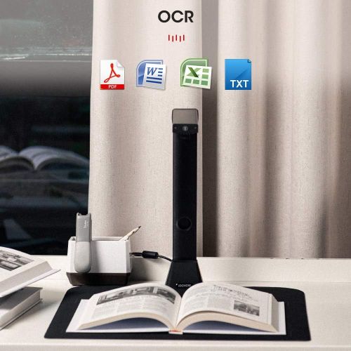  iOCHOW S5 Document Camera & Book Scanner : 22MP High Definition USB Portable Auto-Flatten & Deskew Tech Capture Size A3 Multi-Language OCR Doc Cam with SDK & Twain for Teachers Onl