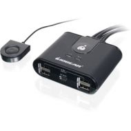 IOGEAR GUS404 4PORT USB 2.0 PERIPHERAL SHARING SWITCH BETWEEN 2COMPUTERS