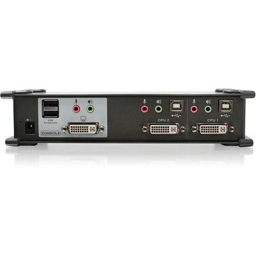  IOGEAR GCS1102 2-Port USB DVI KVMP Switch with Audio and Cables