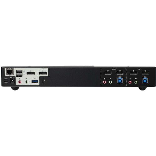  IOGEAR 2-Port 4K Dual View DisplayPort KVMP Switch with USB 3.0 Hub and Audio (TAA Compliant)