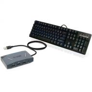 IOGEAR KeyMander 2 with GKB740 HVER STEALTH Gaming Keyboard