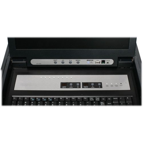  IOGEAR 8-Port LCD Combo KVM Switch with PS/2 KVM Cables