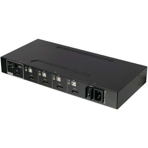  IOGEAR 4-Port Single View DisplayPort Secure KVM Switch with Audio Protection