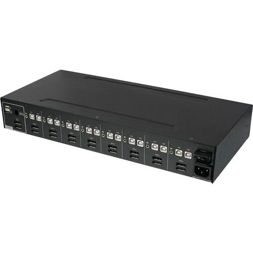  IOGEAR DisplayPort 8-Port Dual-View Secure KVM with CAC