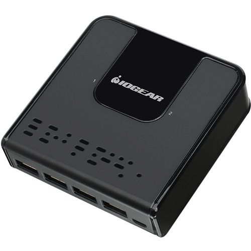  IOGEAR 4-Port Peripheral Sharing Switch (2 Computers)