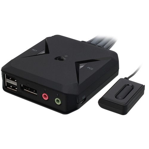  IOGEAR 2-Port USB DisplayPort Cable KVM Switch