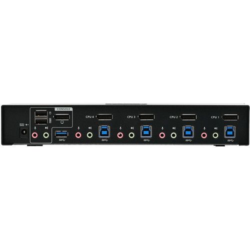  IOGEAR 4-Port DisplayPort 1.2 KVMP Switch with USB 3.1 Gen 1 Hub and Audio