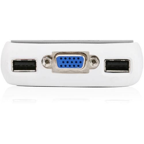  IOGEAR 2-Port Compact USB KVM Switch with 6' Cable