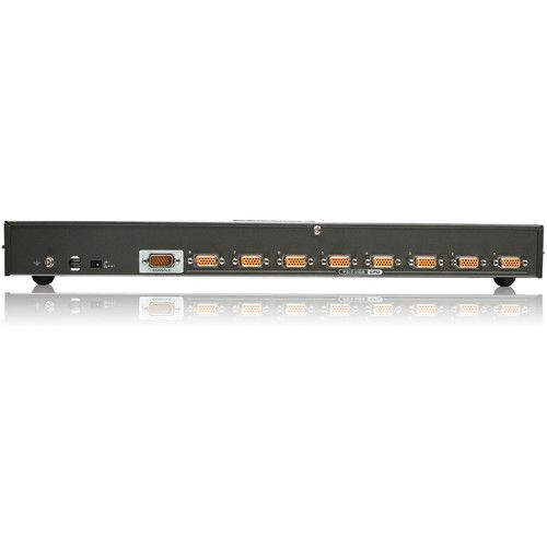  IOGEAR 8-Port USB PS/2 Combo KVM Switch Kit with One PS/2 KVM Cable and Eight USB KVM Cables