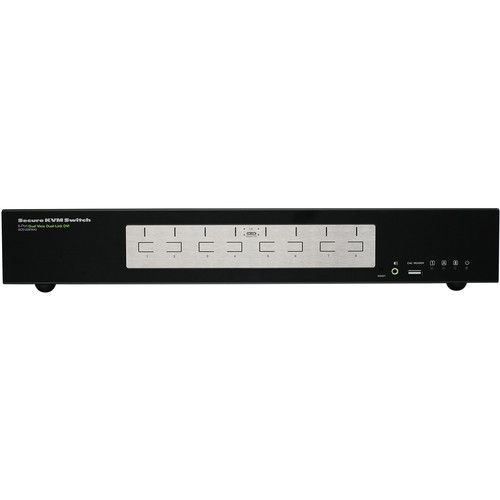  IOGEAR 8-Port Dual View Dual-Link DVI Secure KVM Switch (TAA)