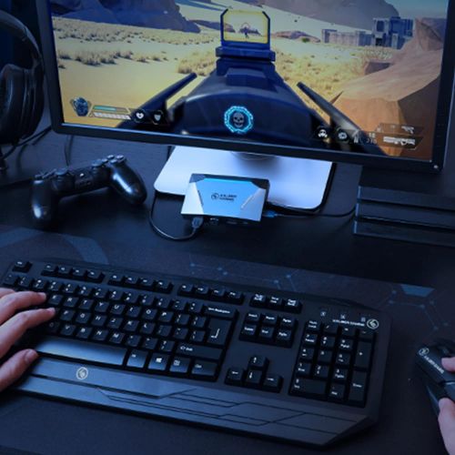  IOGEAR KeyMander 2 Keyboard/Mouse Adapter Plus Controller Crossover- GE1337P2, Black