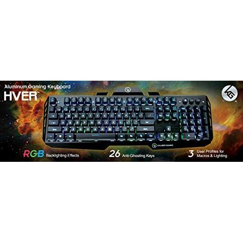  IOGEAR Kaliber HVER RGB Aluminum Gaming Keyboard, GKB704RGB