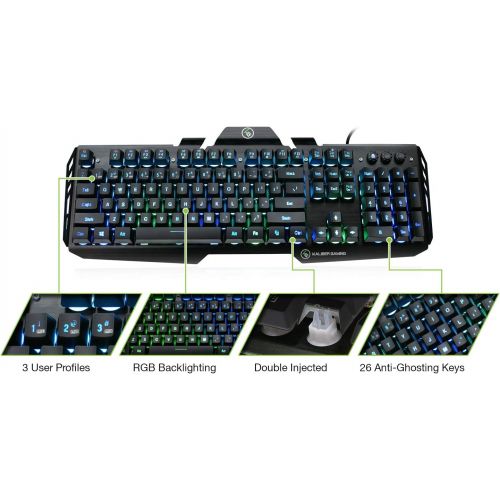  IOGEAR Kaliber HVER RGB Aluminum Gaming Keyboard, GKB704RGB