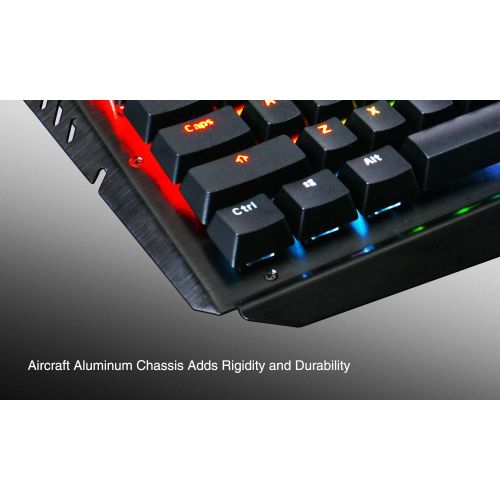  IOGEAR Kaliber HVER RGB Aluminum Gaming Keyboard, GKB704RGB