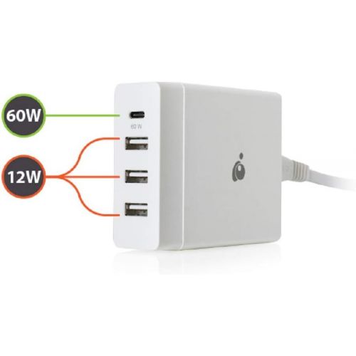  IOGEAR GearPower 2-Port 4.2A USB Wall Charger for Simultaneous Rapid-Charge of Smartphones and Tablets, GPAW2U4