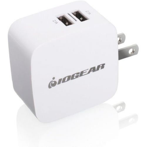  IOGEAR GearPower 2-Port 4.2A USB Wall Charger for Simultaneous Rapid-Charge of Smartphones and Tablets, GPAW2U4