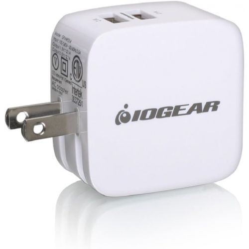  IOGEAR GearPower 2-Port 4.2A USB Wall Charger for Simultaneous Rapid-Charge of Smartphones and Tablets, GPAW2U4